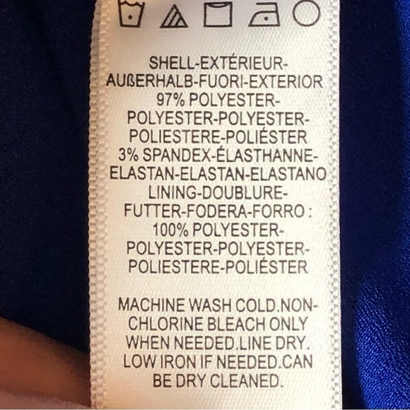 Dress The Population Gown Jodi Electric Blue Size XXL - Picture 7 of 13